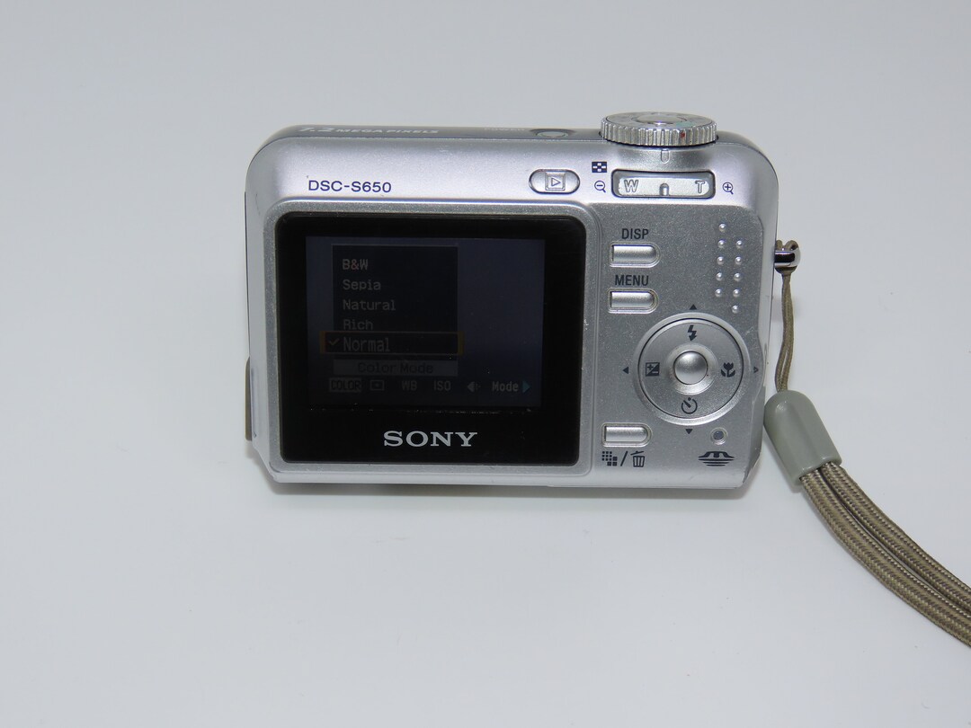 Sony Cybershot DSC S650 7.2 MP Digital Camera Etsy