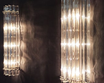Apliques de pared de cristal de Murano - tryri de cristal - Modelo columna