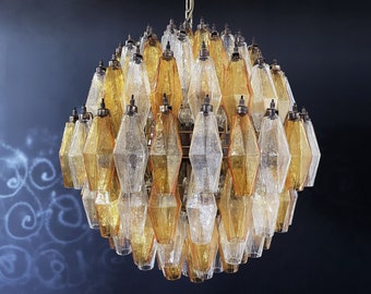 Ball Chandelier Murano Glass 140 polyhedra