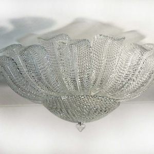 Rare Barovier Flower Ceiling Lamp - Murano Art Glass - crystal glasses
