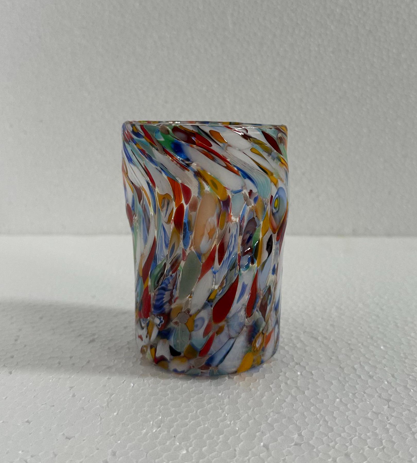 8 個セット ドリンクグラス マルチカラー - ムラーノガラス - Etsy 日本