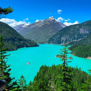 Diablo Lake, North Cascades National Park, Washington-Fine Art-Wall Decor-Giclee Print