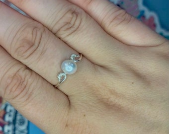 Real Pearl Anxiety Rings