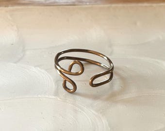 Fall for Copper Toe Ring