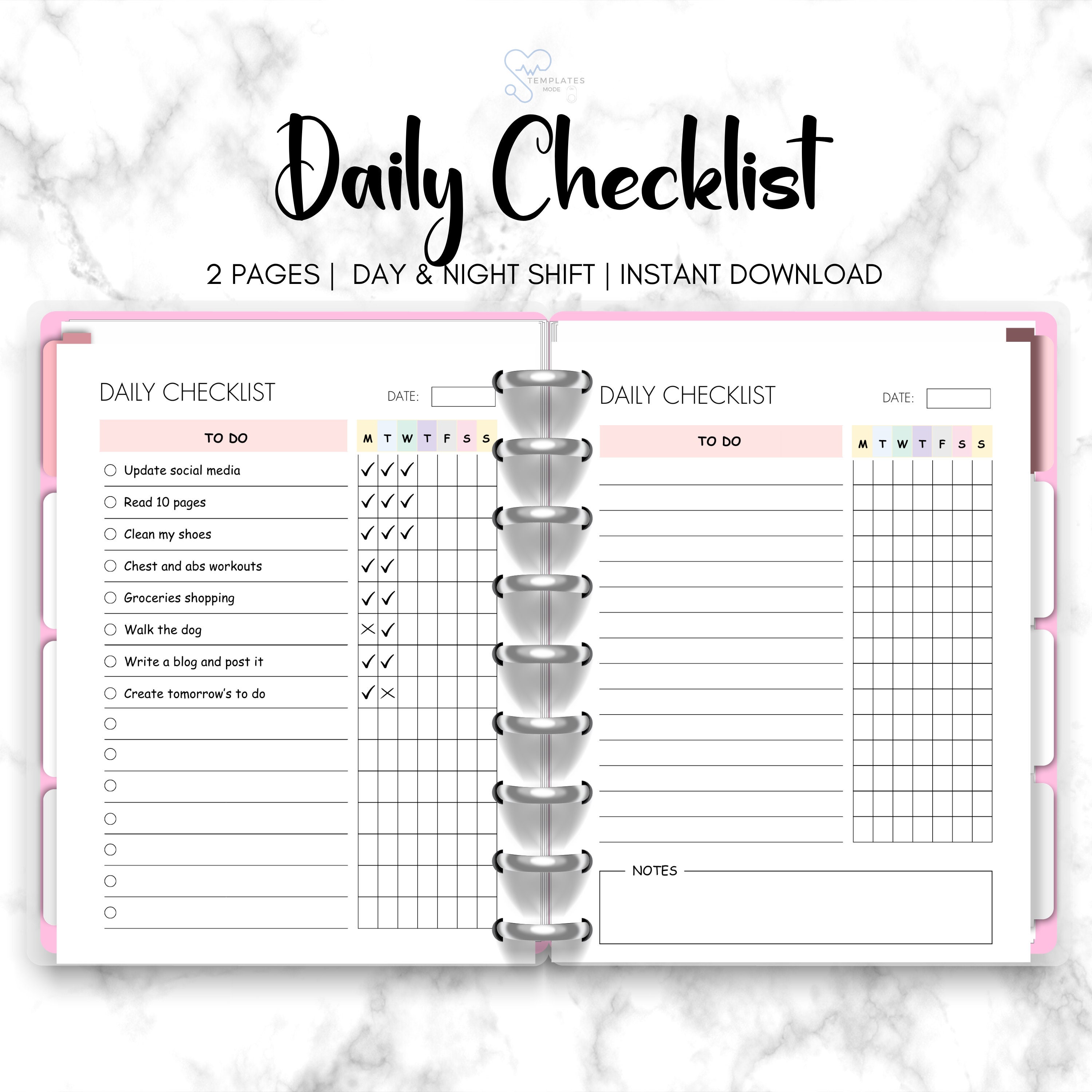 Task List, Printable to Do List, Blank Task List Template, Simple Task ...