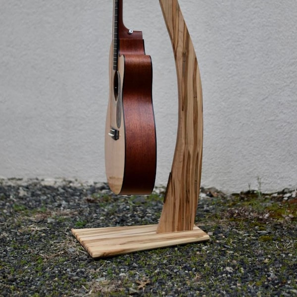 Wooden Guitar Stand // Instrument Display