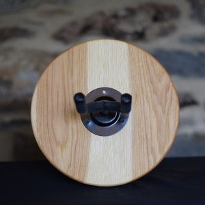 Wall-Mount Instrument Holder, Hickory // Solid Wood Instrument Display for Guitar, Banjo, Ukulele, Mandolin