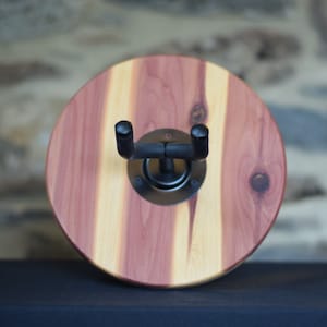 Wall-Mount Instrument Holder, Aromatic Cedar // Solid Wood Instrument Display for Guitar, Banjo, Ukulele, Mandolin