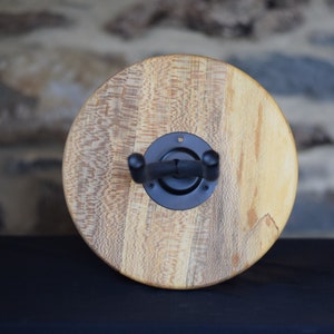 Wall-Mount Instrument Holder, Sycamore // Solid Wood Instrument Display for Guitar, Banjo, Ukulele, Mandolin