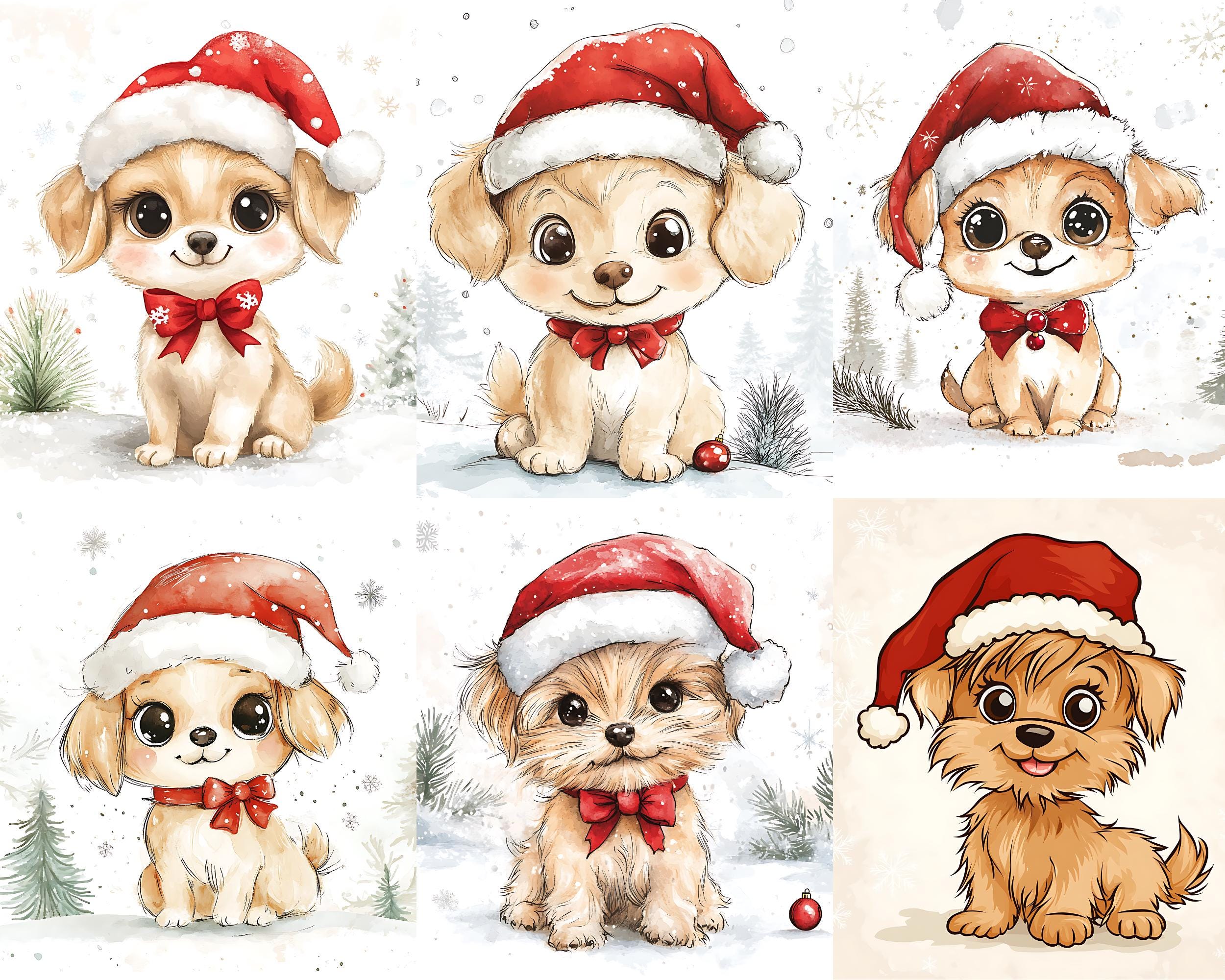 Christmas Dogs Png | Instant Download | Christmas Dog Clipart | Junk ...