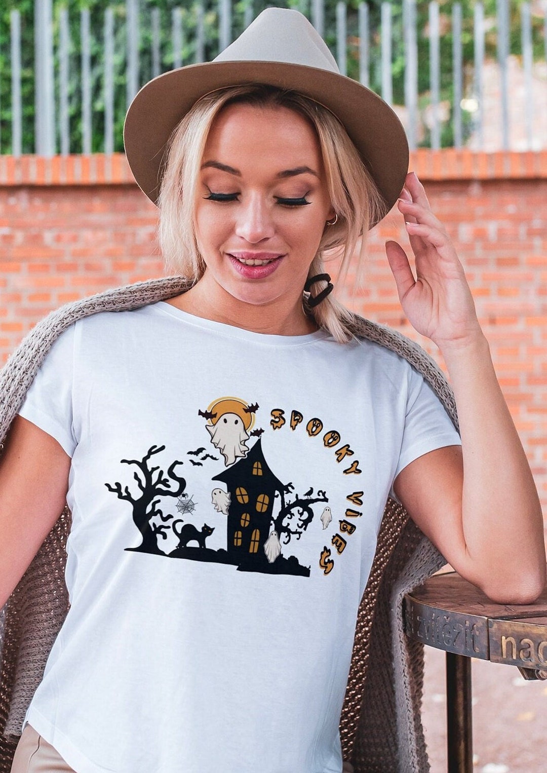 Scary Night Haunted House Tshirt Spooky Ghost Vibes Tshirt Etsy