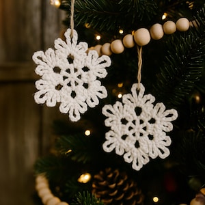 Crochet Snowflake Ornament Pattern, Easy Christmas Crochet Pattern PDF, Holiday Decor, DIY Gift Idea, Winter Ornament