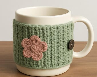Gehäkelte Tasse gemütlich Muster | Becherhalter | Anfängerfreundlich | PDF (Digitaler Download) | Weihnachtsgeschenk