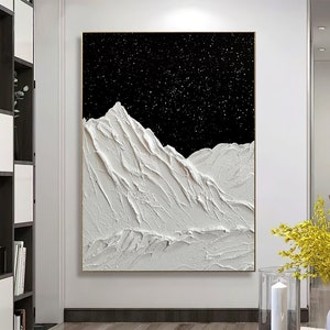 Black and white Abstract Art Black and white canvas art Black Abstract art Black Textured Art Black Wall Art black frame wall art