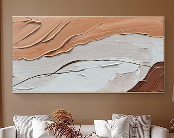 3D Framed Wabi-Sabi Wall Art Boho Wall Art Terracotta Wall Art Terracotta Texture Art Textured Wall Art 3D Texture Art Minimalist Wall Art
