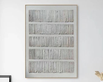 White 3D Texture Wall Art White Minimalist Painting Neutral Plaster Painting Wabi Sabi Wall Art White Texture Painting Modern Minimalist Art
