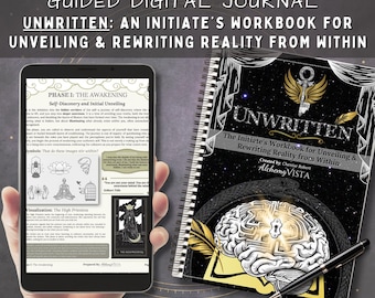Unwritten, a Spiritual Awakening Workbook | Shadow Work Digital Journal | Symbolic Psychology Self-Help Guide | Psyche Healing Printable PDF
