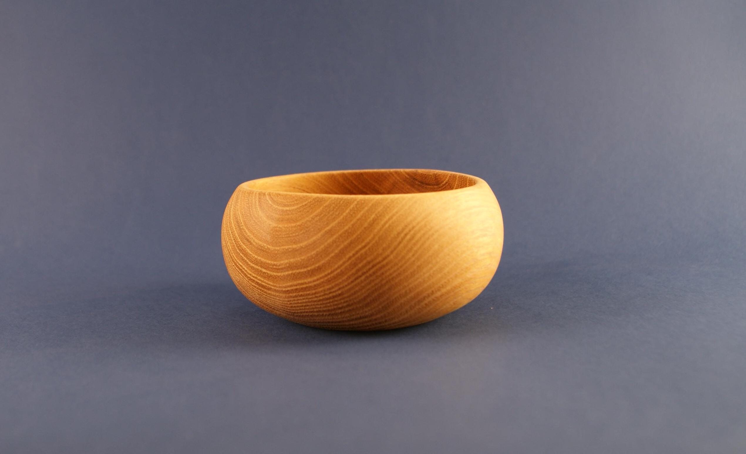 Acacia wood ball bowl, noble wood, unique piece