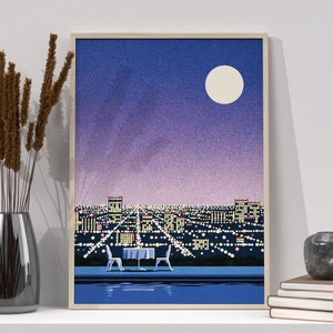 Hiroshi Nagai Art Print Poster, Retro Wall Art Digital, Retro Wall Art, Retro Poster, Vintage Wall Art, Wall Decor, Printable Wall Art,