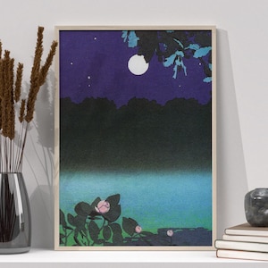 Minimalist Japanese Wall Art, Wabi Sabi, Retro Poster, 80s Poster, Vintage Wall Art, Peaceful Wall Art, Landscape Painting, Trendy Wall Art