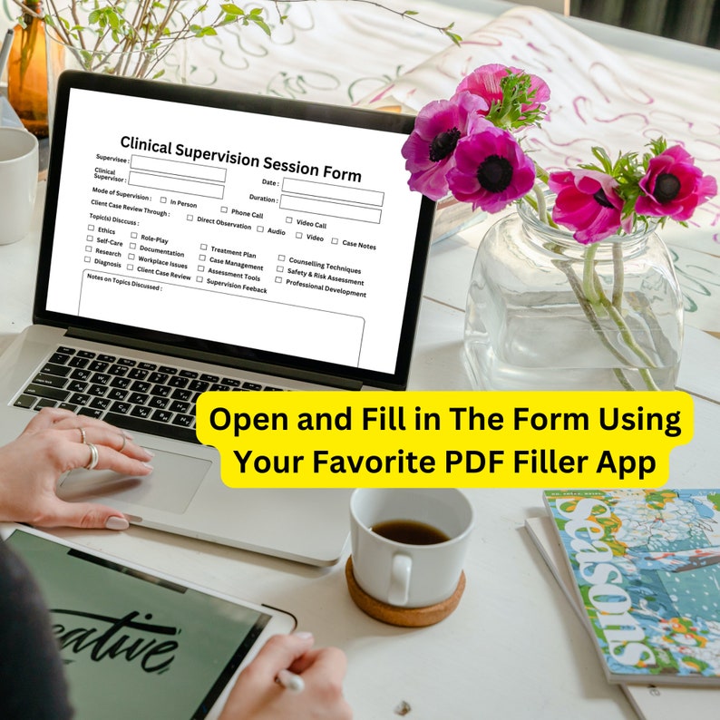 Clinical Supervision Tracking Form Clinical Hours Log Printable