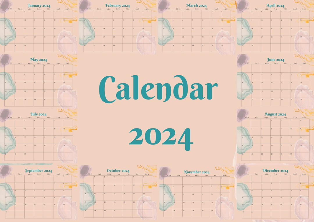 monthly-calendar-2024-monthly-planner-2024-planner-in-english-spanish