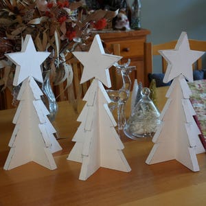 DIY Rustic Wooden Christmas Tree Plans - Step-by-Step - Digital Download