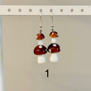 Mushroom Earrings