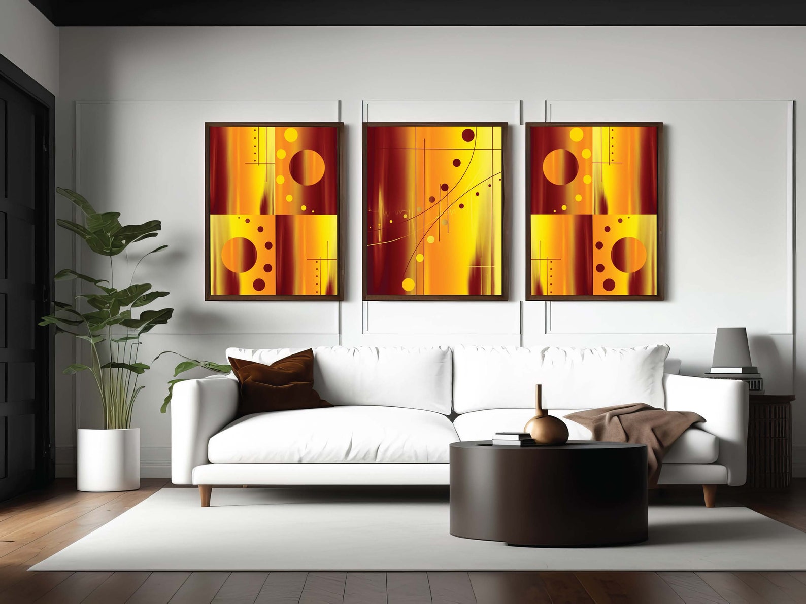 Art Bundle 3-piece Set Abstract Art Colorful Decor Home Decor Living ...