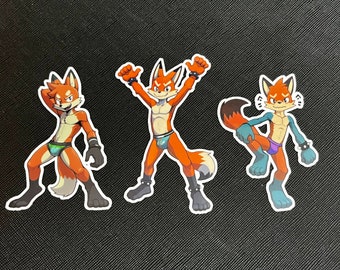 Fox Jox Stickers