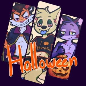 SEXY HALLOWEEN -- Furry Vinyl Stickers