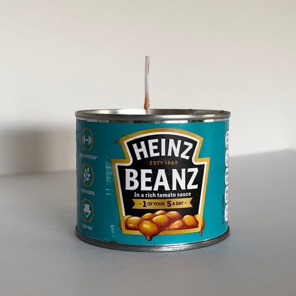 Heinz Baked Beans Candle Set with Beans on Toast Unique Fake Food Candle Realistic Funny Gift