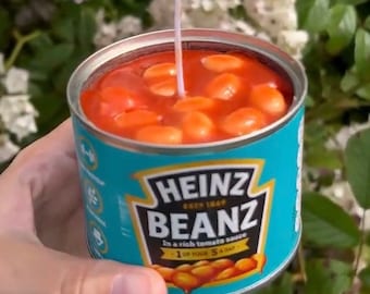 Heinz Baked Beans Candle Set with Beans on Toast Unique Fake Food Candle Realistic Funny Gift