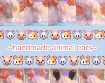 Handmade Animal Ear (hamster, rat, opossum, pig)
