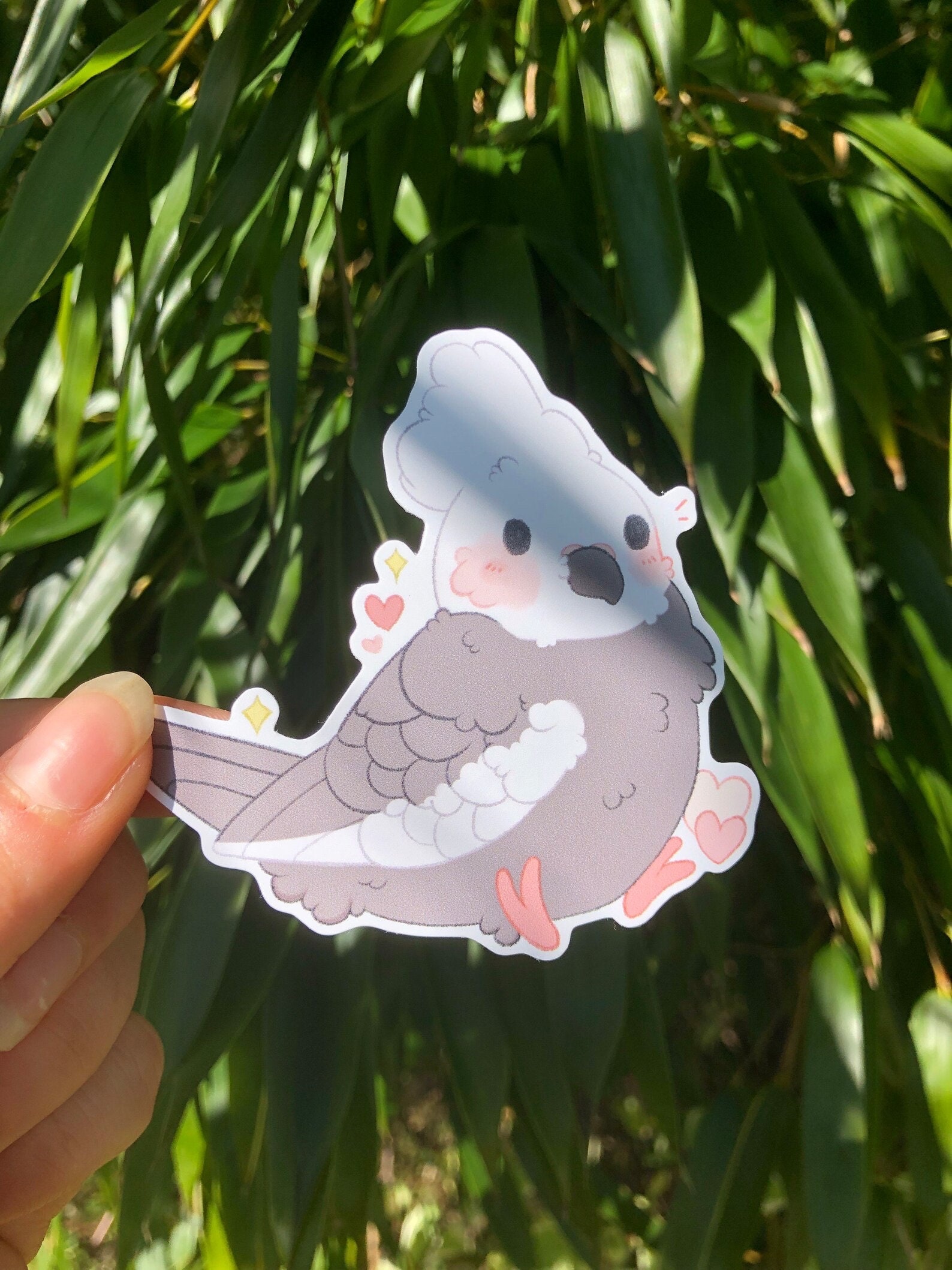 Cockatiel Sticker Cute Kawaii Borb Birb Sticker Hand Made Gift Pet ...