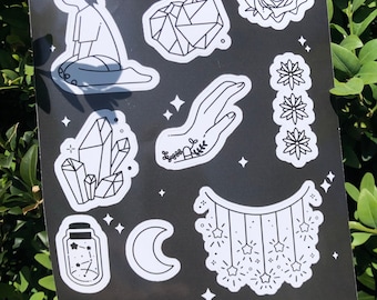 Cute kawaii aesthetic depression mental health sticker great gift A5 sticker sheet scrap booking fun gift hand made