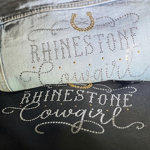 Rhinestone Cowgirl Womens Hooded Sweatshirt - Chic and Comfortable Design.