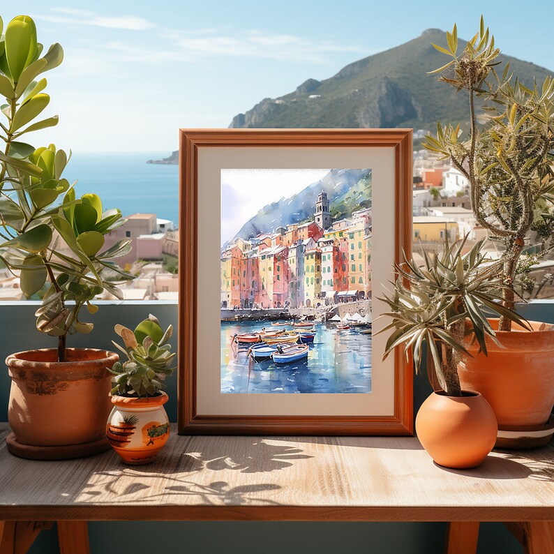 Cinque Terre Watercolor Painting Book PDF Stepbystep Guide Etsy