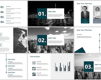 Professional Business PowerPoint Template: Strategy Plan (19 Pages)