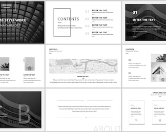 Minimalist Business Presentation Template: Modern Slideshow (PPTX Files)