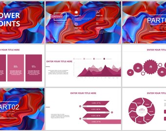 Clean Business PowerPoint Presentation Template (Digital Download)