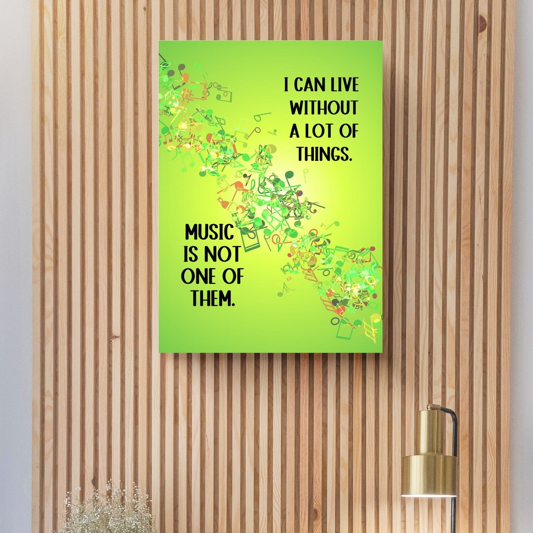 Music Canvas Wall Art, Music Quote Wall Art, Canvas Wall Art, Music