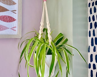 DIY macrame plant hanger