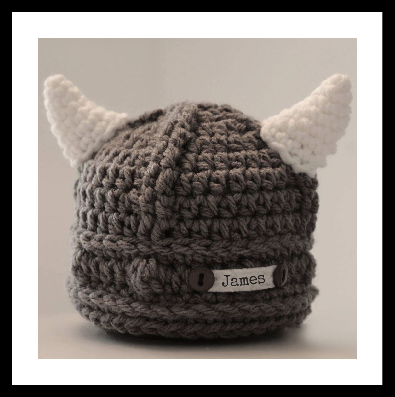 Viking Hat Horns Newborn Hat Braids Crochet Viking Hat Viking Etsy