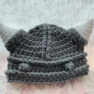 Crochet Viking Hat Pattern Download, viking helmet pattern perfect for babies, children, adults. Crochet pattern beginners, lael viking hat