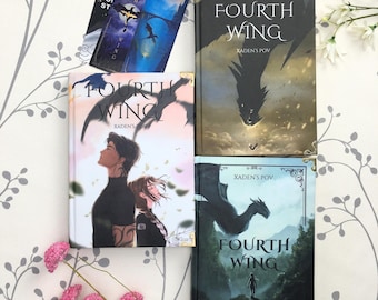 Fourth Wing Xaden's POV Hardcover Fantasy Book | Dragon Rider Dark Fantasy & Romantic Novel | Bookish Gift