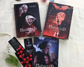 Manacled Trilogy Book Set by SenLinYu – Vol 1 2 3 Dark Romance Hardcover | Fantasy Collector Edition | Gothic Book Decor Gift