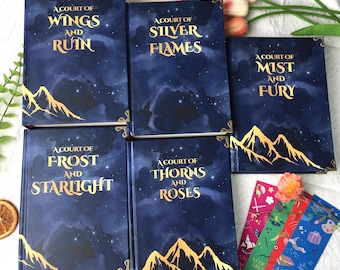 Lote de libros "Una Corte de Rosas y Espinas" / ACOTAR Tapa Dura / Serie Romance Fantástico / Edición Completa de Coleccionista