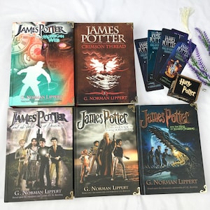 James Potter Book Series 1-5 Complete Set | Wizard Fanfiction Hardcover | G Norman Lippert Magic Fantasy Books | Hogwarts Collector Gift