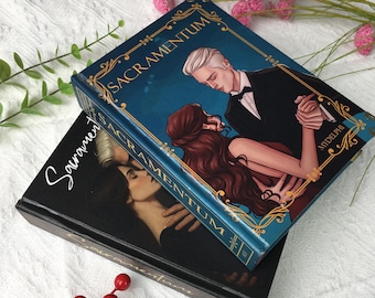 Sacramentum Hardcover Dark Romance Book by MyDelphi | Dramione Fanfiction | Elegant and Illustrated Editions with Bookmark